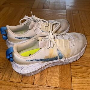 Nike Cream and Neon Green Sneakers